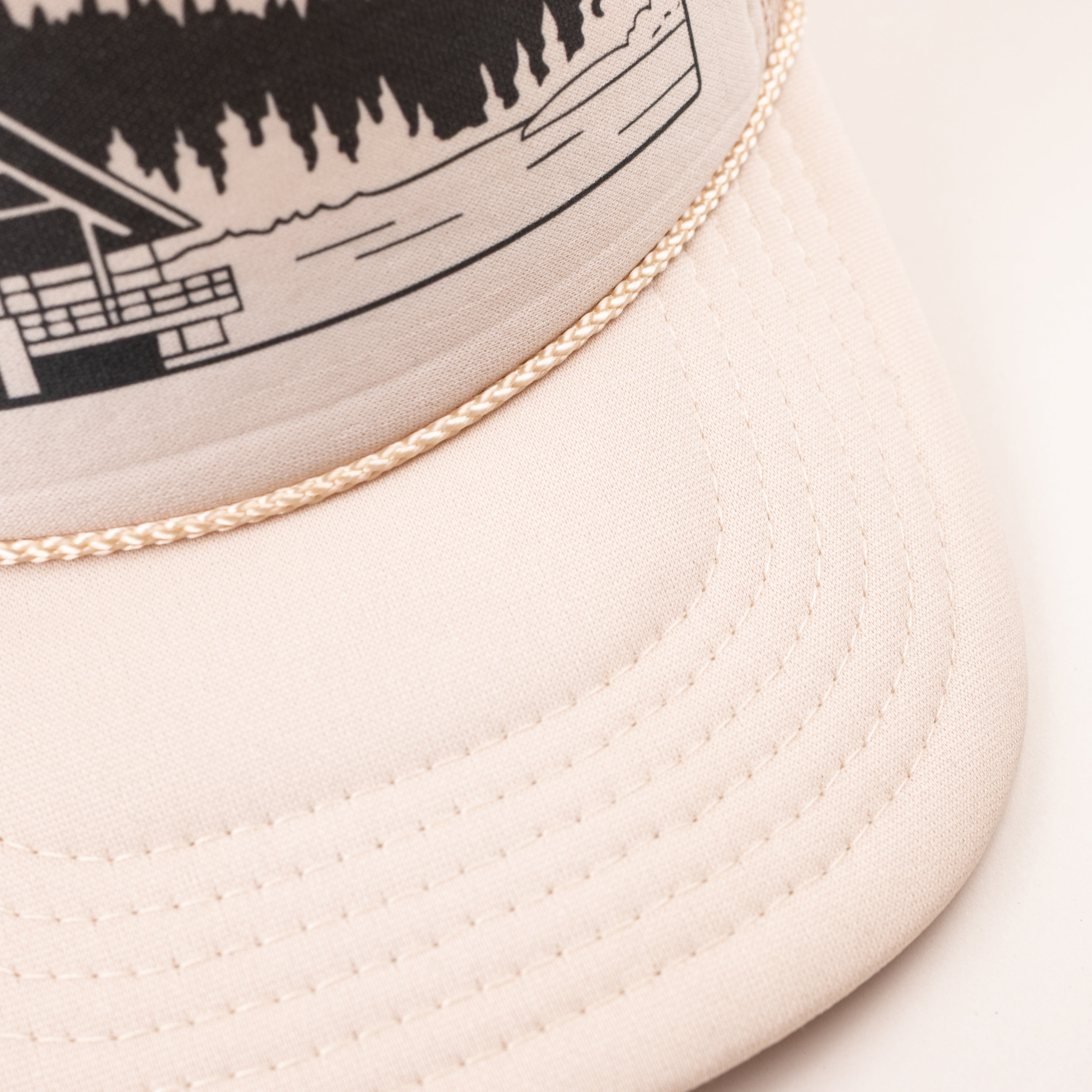CO74 Evergreen Lake Trucker Hat - Ivory (limited edition)
