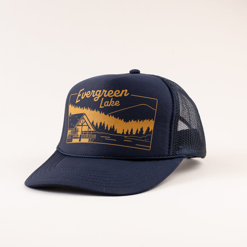 CO74 Evergreen Lake Trucker Hat - Navy