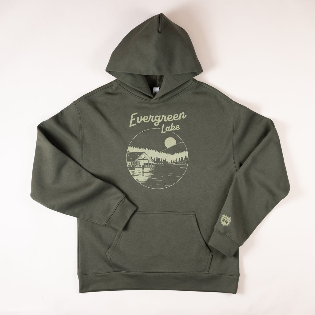 CO74 Lake Hoodie Forest Green