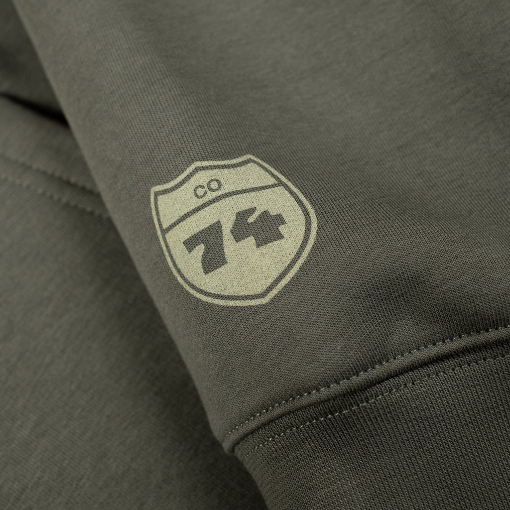 CO74 Lake Hoodie Forest Green