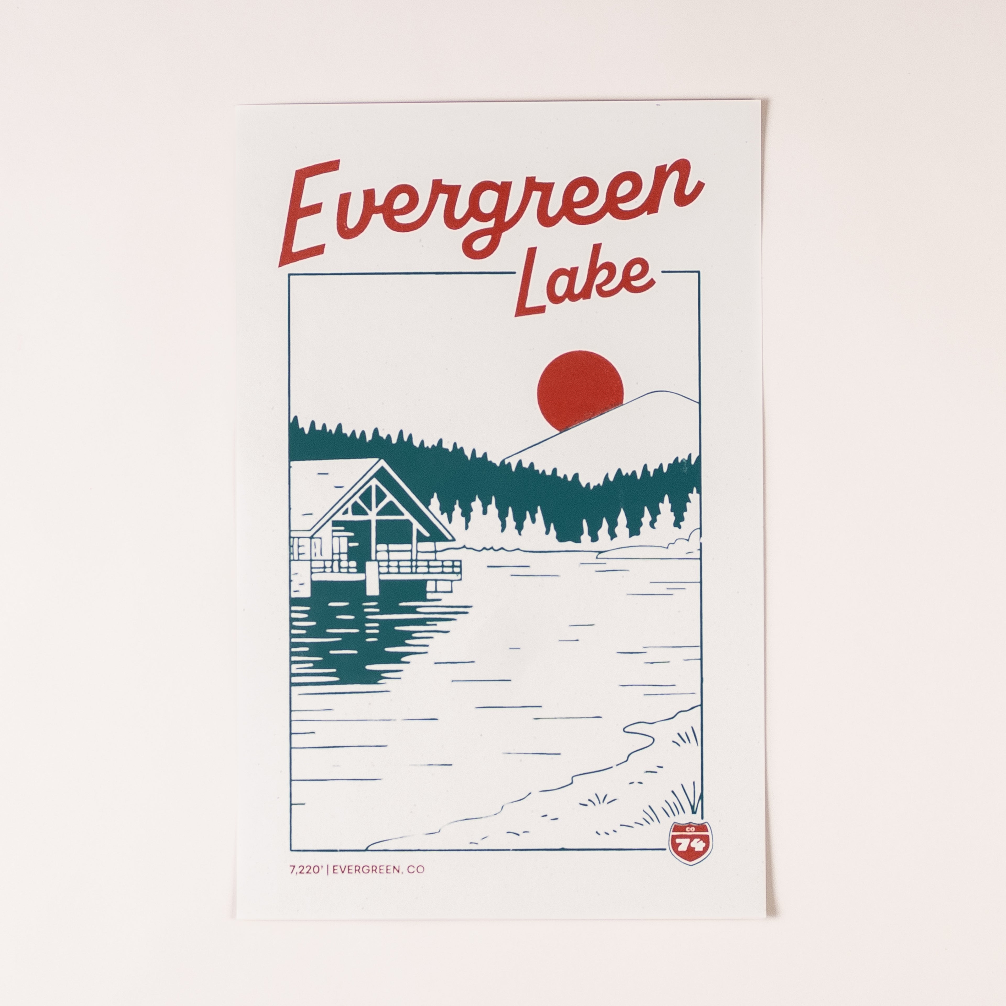 CO74 Evergreen Lake Poster