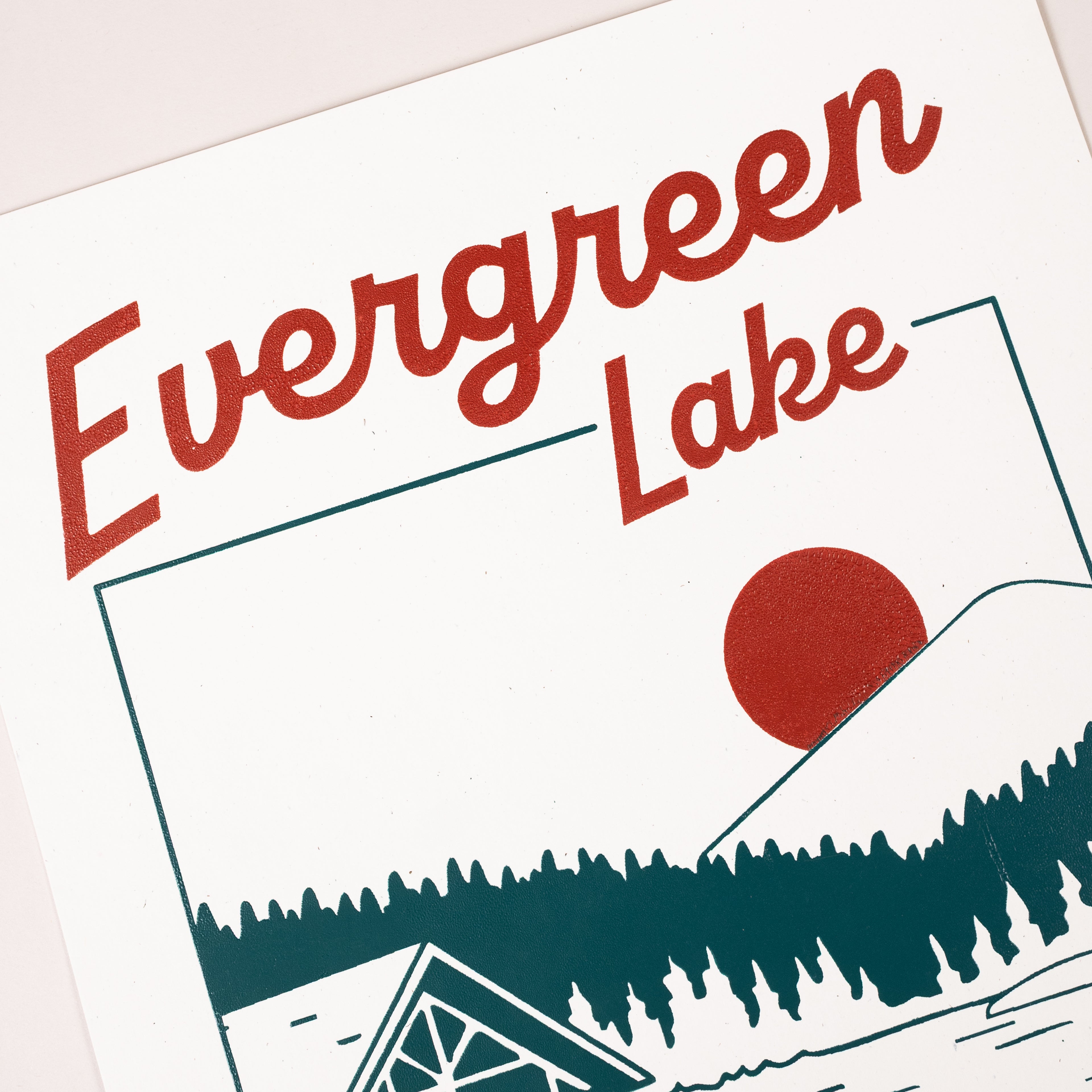 CO74 Evergreen Lake Poster